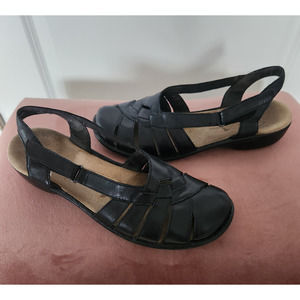 Clarks Bendables Women's Black  Slingback Sandals Size 10